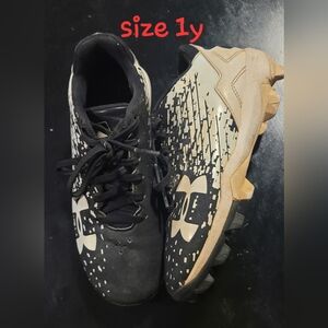 Under Armour Black and White Athletic Cleats